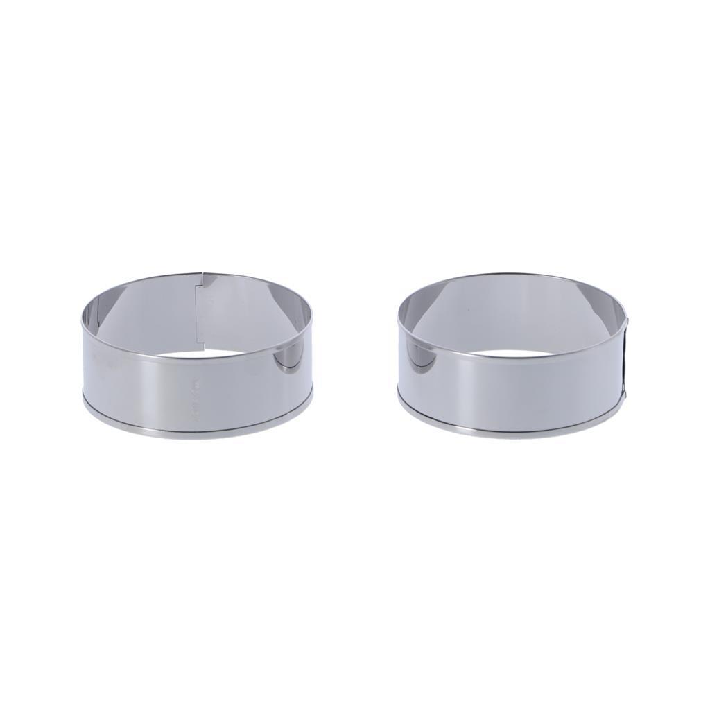 Metaltex bakringen 8,5x3,2 cm 2 stuks RVS