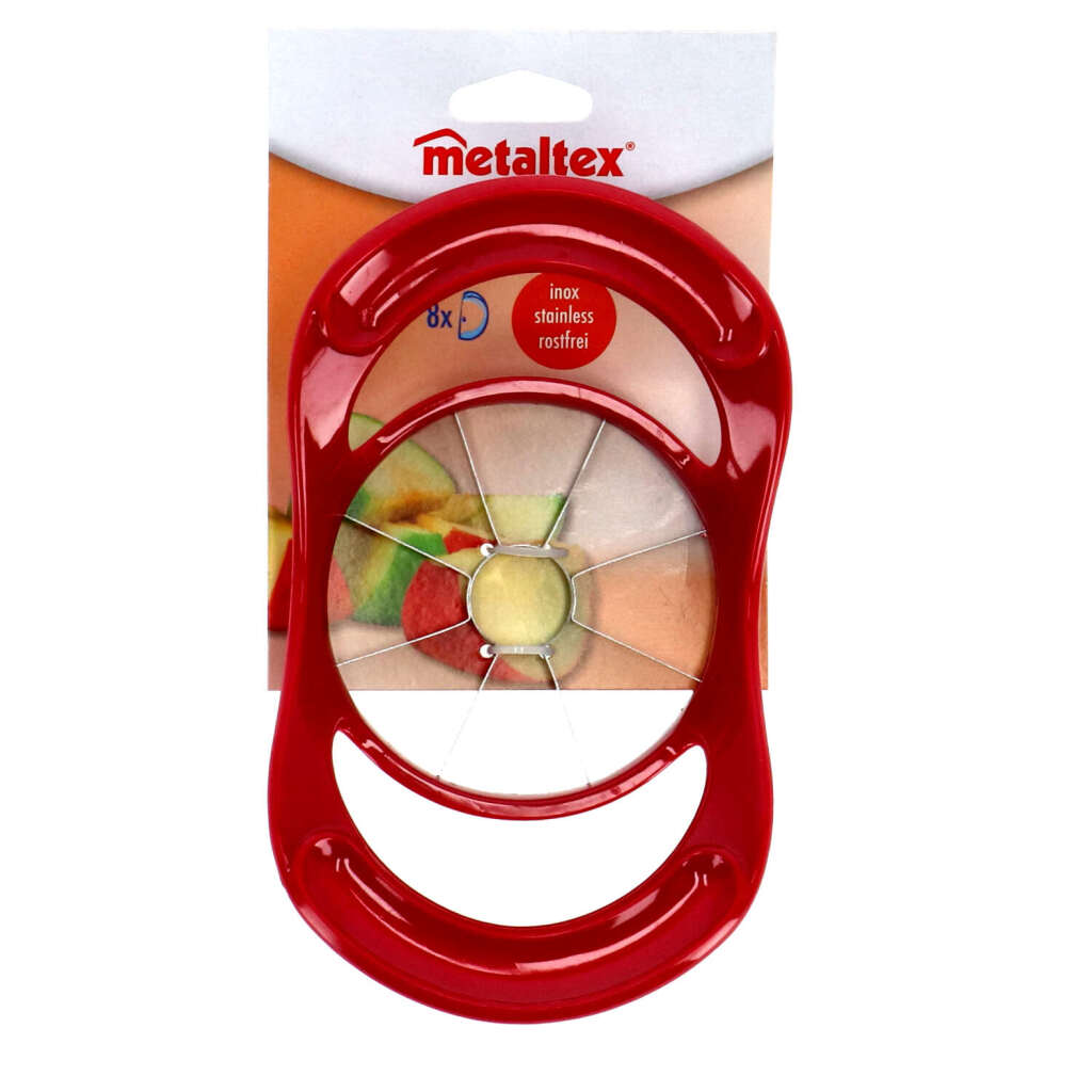 Metaltex appelsnijder rood