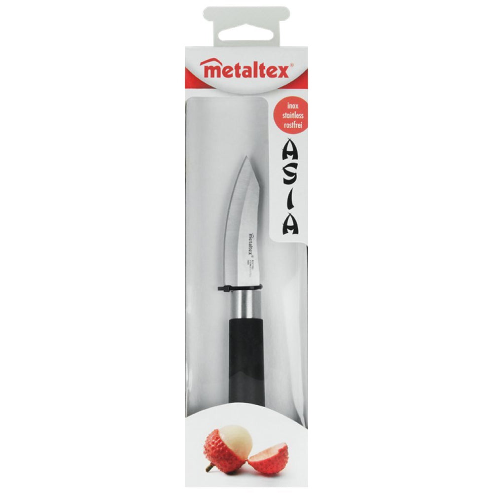 Metaltex asia kantoormes 19 cm zwart RVS