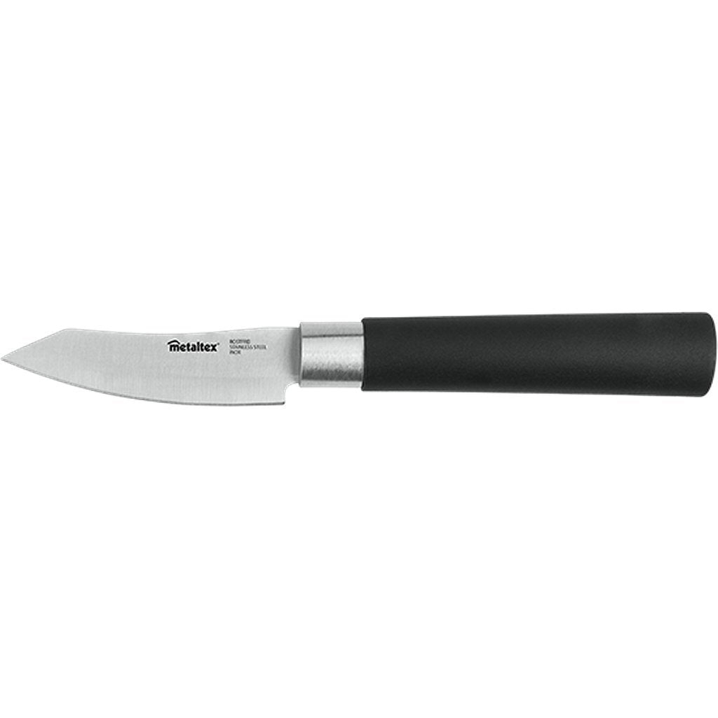 Metaltex asia kantoormes 19 cm zwart RVS