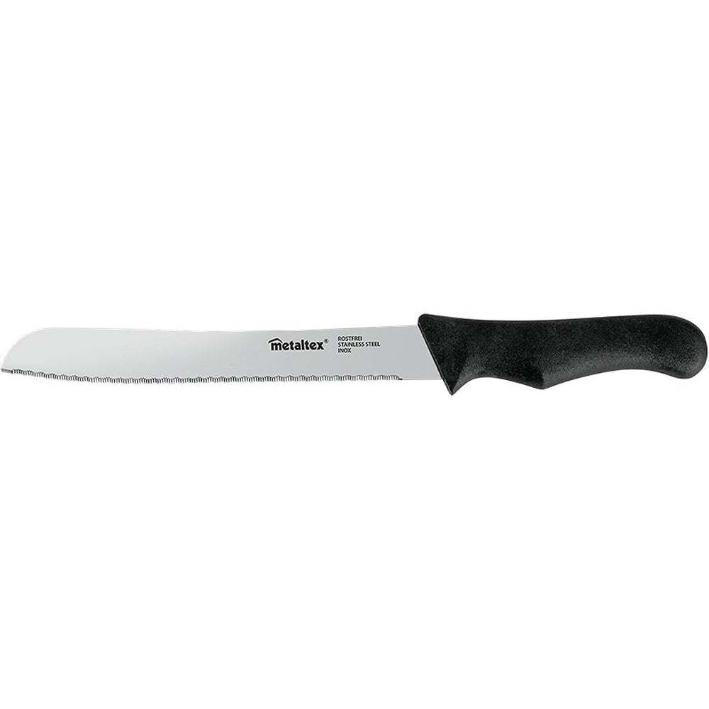 Metaltex basislijn broodmes 31 cm RVS zwart
