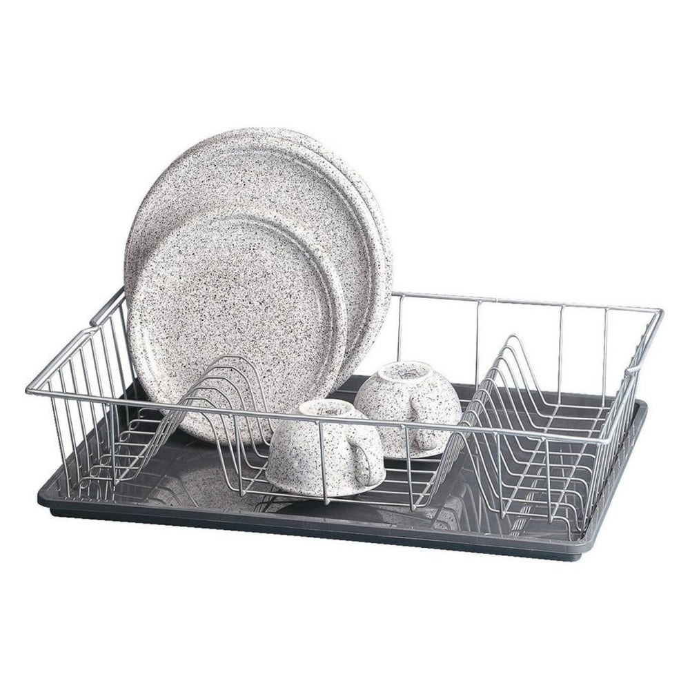 Metaltex colonia afdruiprek 48x30 cm zilvergrijs