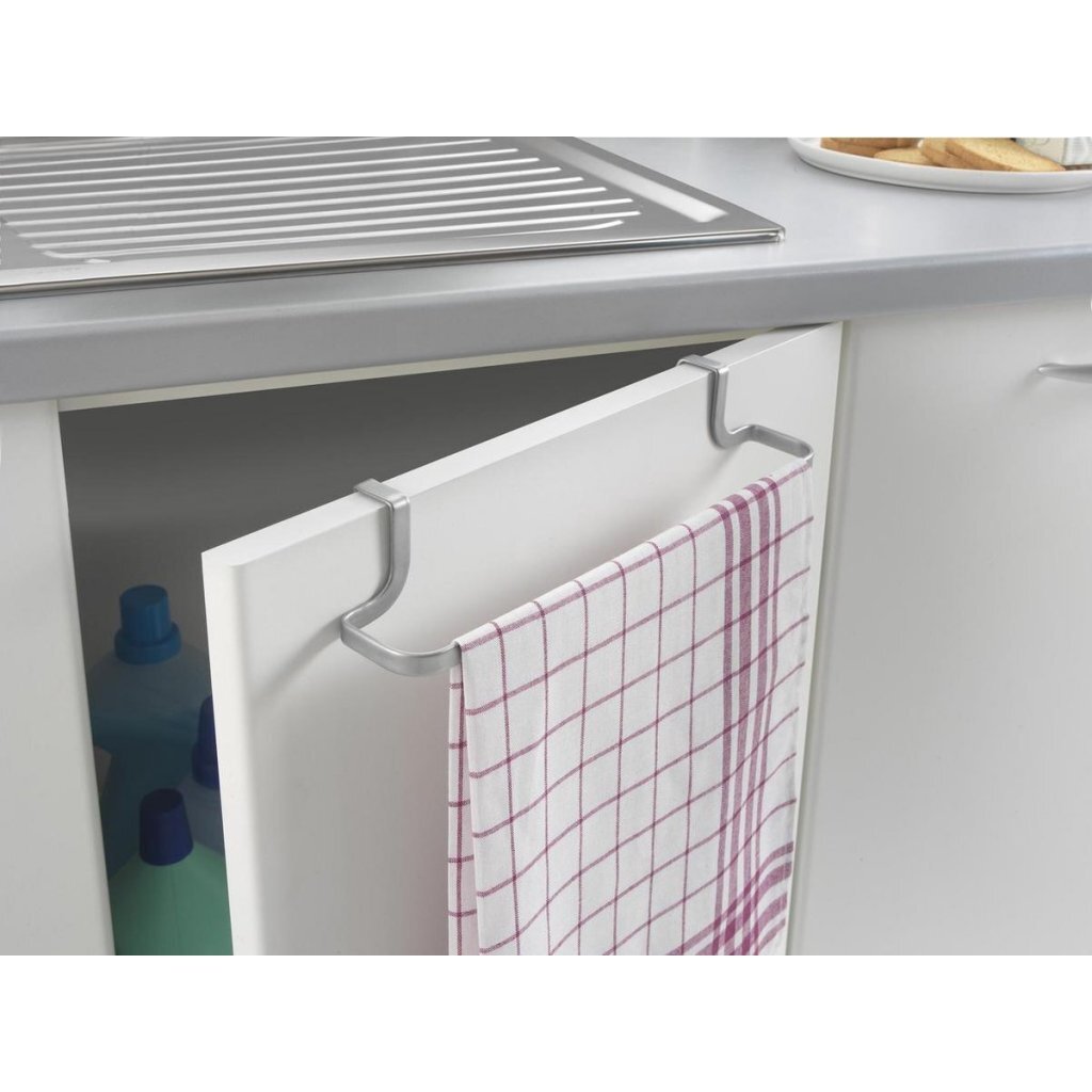 Metaltex galileo handdoekhouder 30x5x4,5 cm zilver