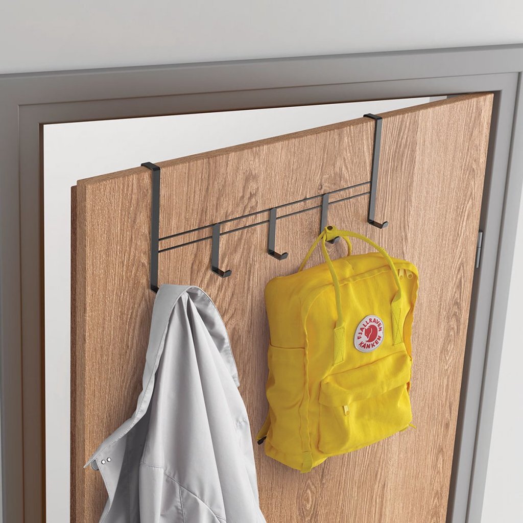 Metaltex deurkapstok 38x15x4,5 cm zwart