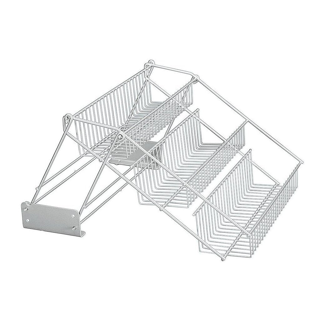 Metaltex up en down rekje 33x28x22 cm zilver