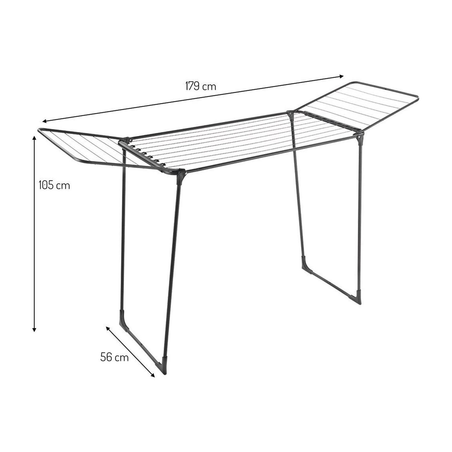 Metaltex droogrek hydra plus 18m zwart