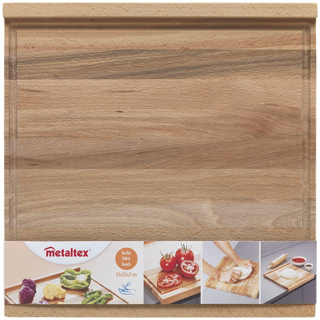 Metaltex beukenhouten plank 35x35x2 cm
