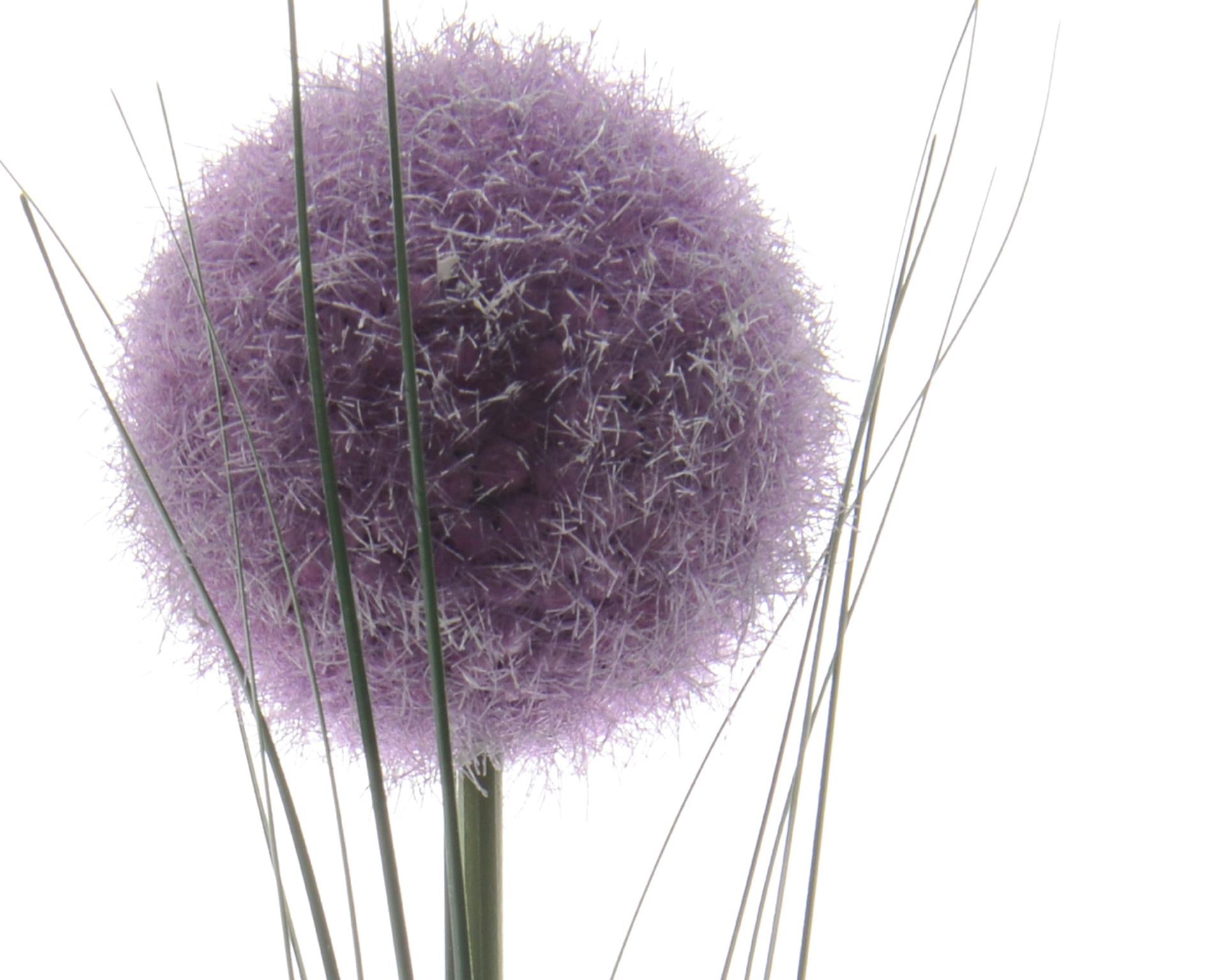 Decoris kunstbloem allium h66cm paars