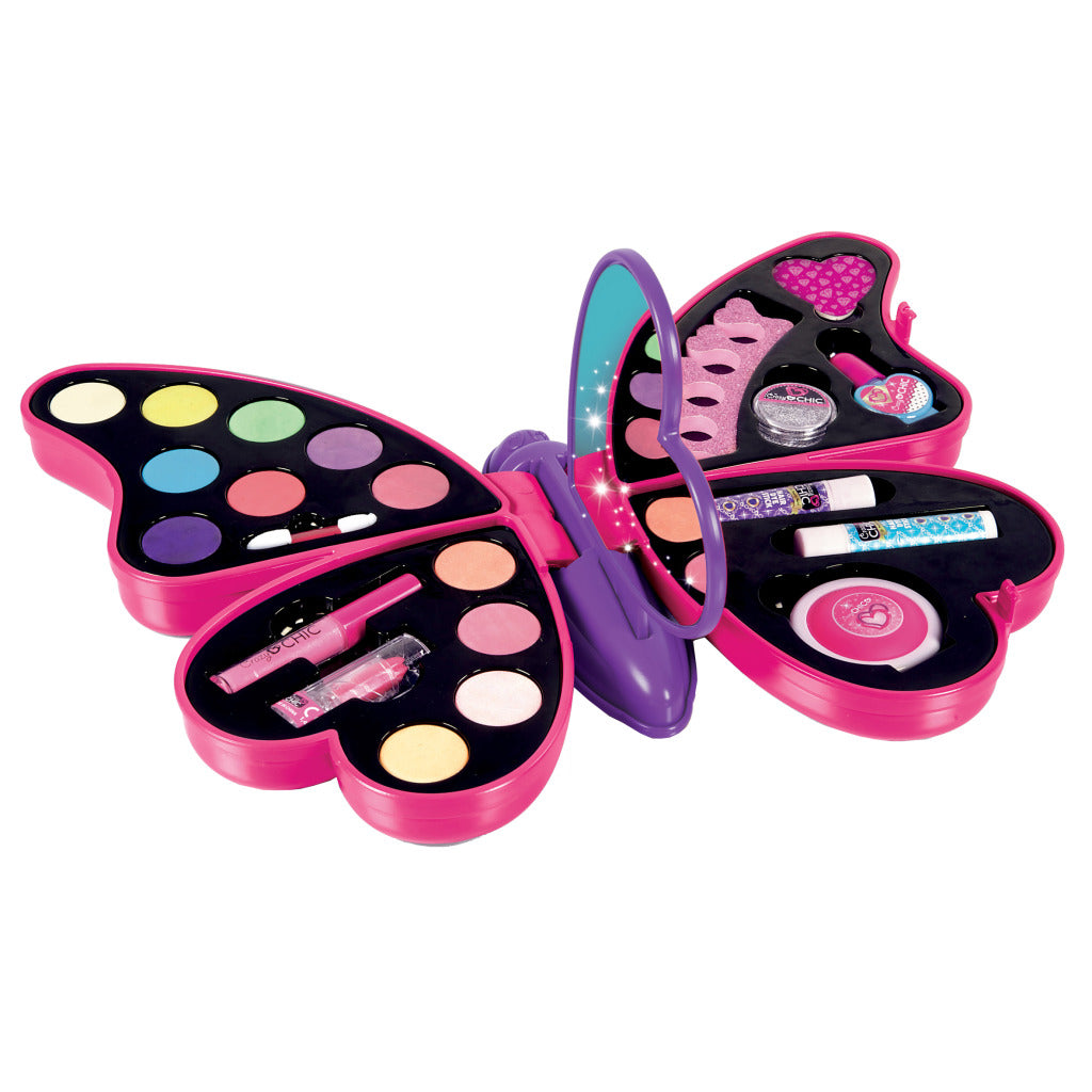Clementoni crazy chic vlinder beautyset make-up koffer