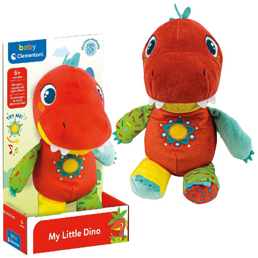 Clementoni baby my little dino knuffel + geluid
