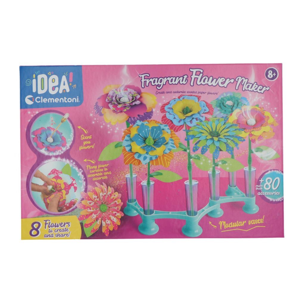Clementoni idea geurbloemen maken knutselset, 8 bloemen