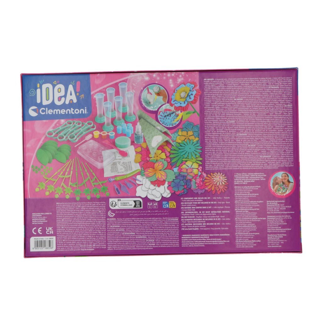 Clementoni idea geurbloemen maken knutselset, 8 bloemen