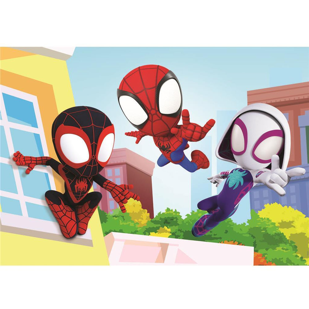Clementoni Spidey en zijn geweldige vrienden puzzelen 2 x 20 stukjes