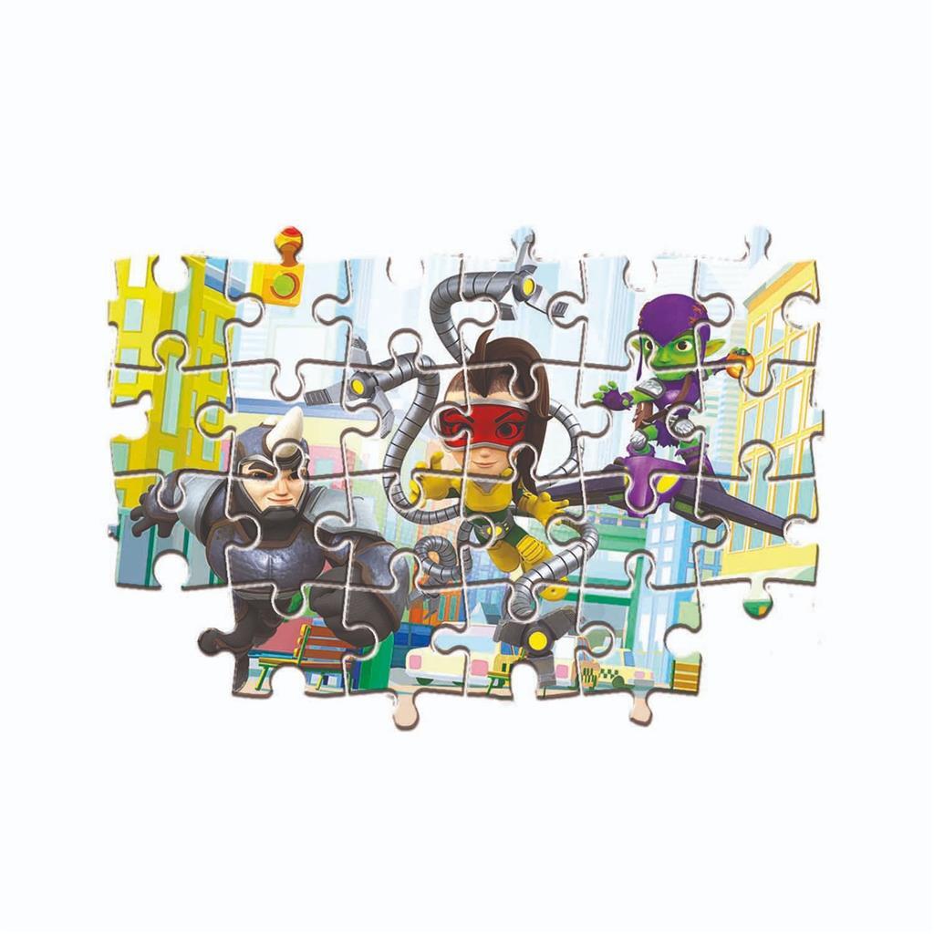Clementoni Spidey en zijn geweldige vrienden puzzelen 2 x 20 stukjes