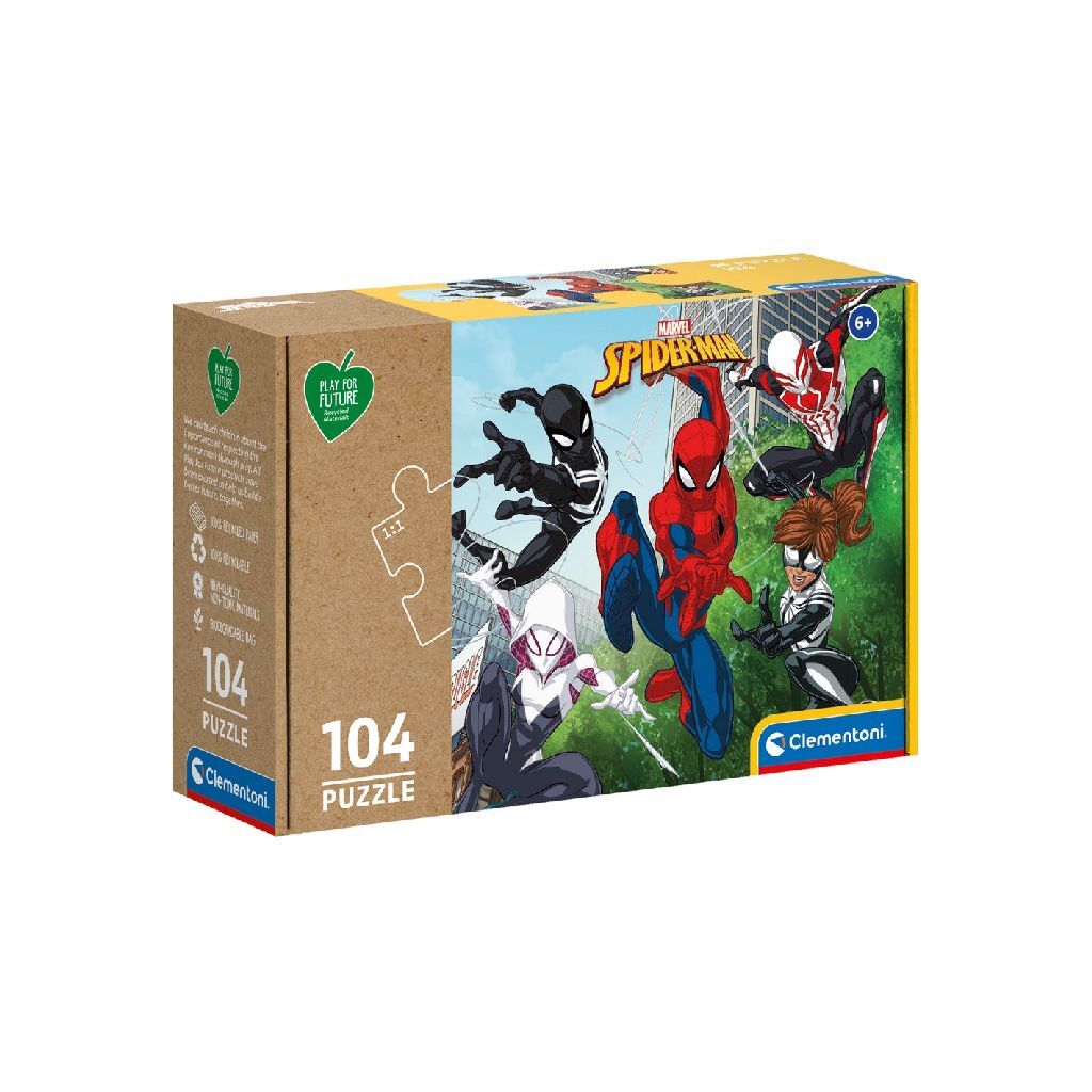 Clementoni puzzel spiderman 104 stukjes
