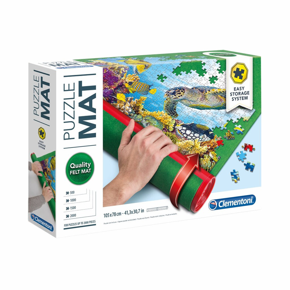 Clementoni vilten puzzelmat 105x78 cm groen