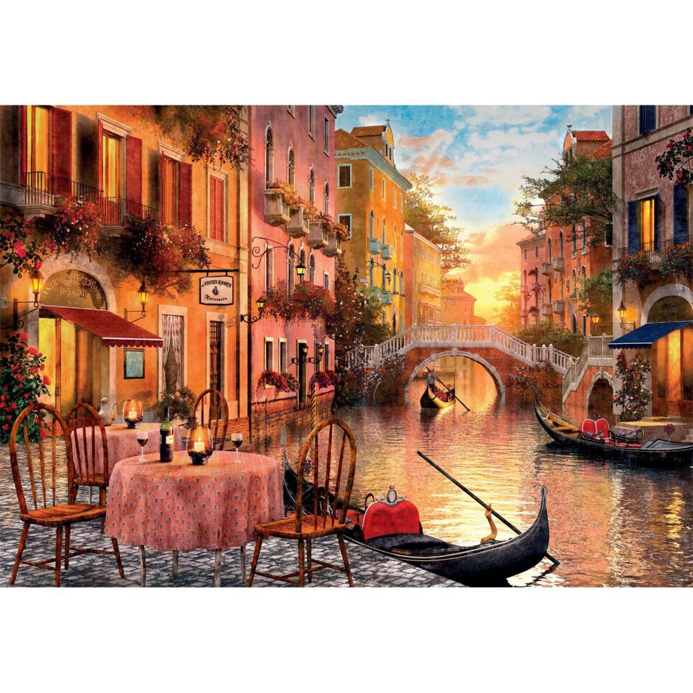 Clementoni hoogwaardige collectie puzzel + poster veneti euml; 1000 stukjes