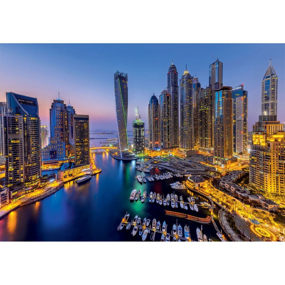 Clementoni hoogwaardige collectie puzzel + poster dubai 1000 stukjes