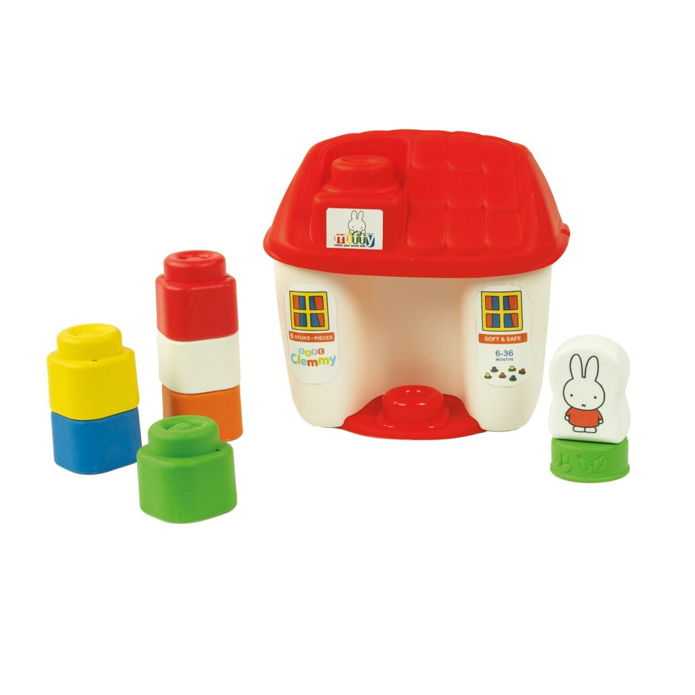 Clementoni soft clemmy - nijntje huisje - nijntje speelgoed stapelblokken - baby blokken - vanaf 6 maanden