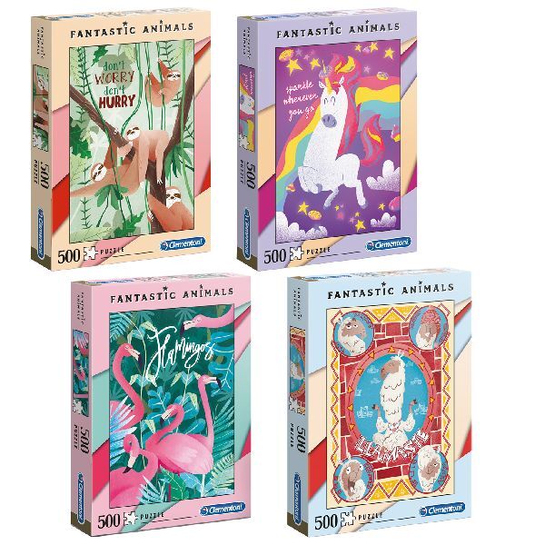 Clementoni fantastische dierenpuzzel 500 stukjes