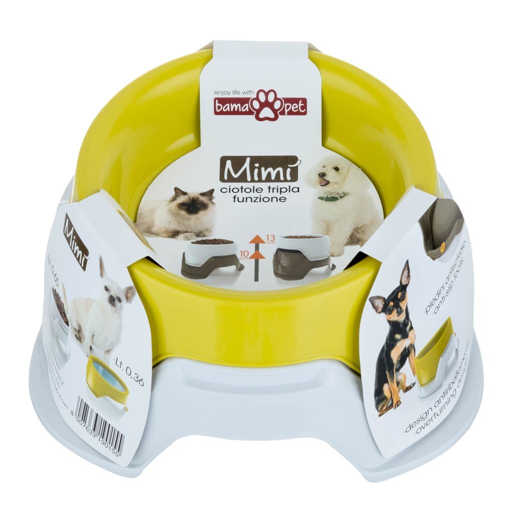 Bama petvoederbak stapelbaar 19x10-13 cm assorti
