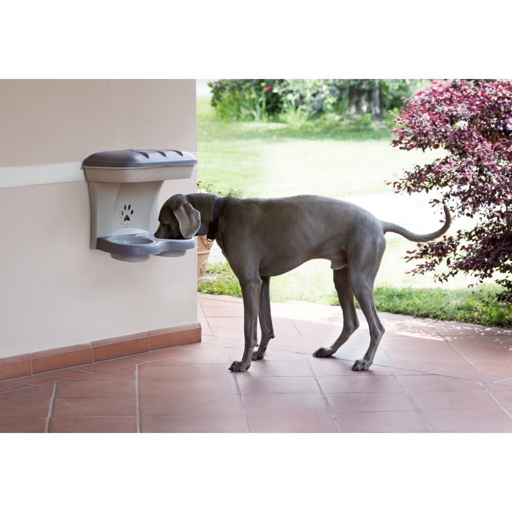 Bama hondenvoederbak 48x27x42 cm taupe