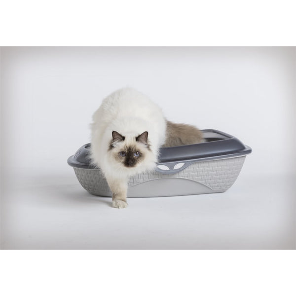 Bama pet sabbia kattenbak 59.5x40.3x17.9 cm grijs