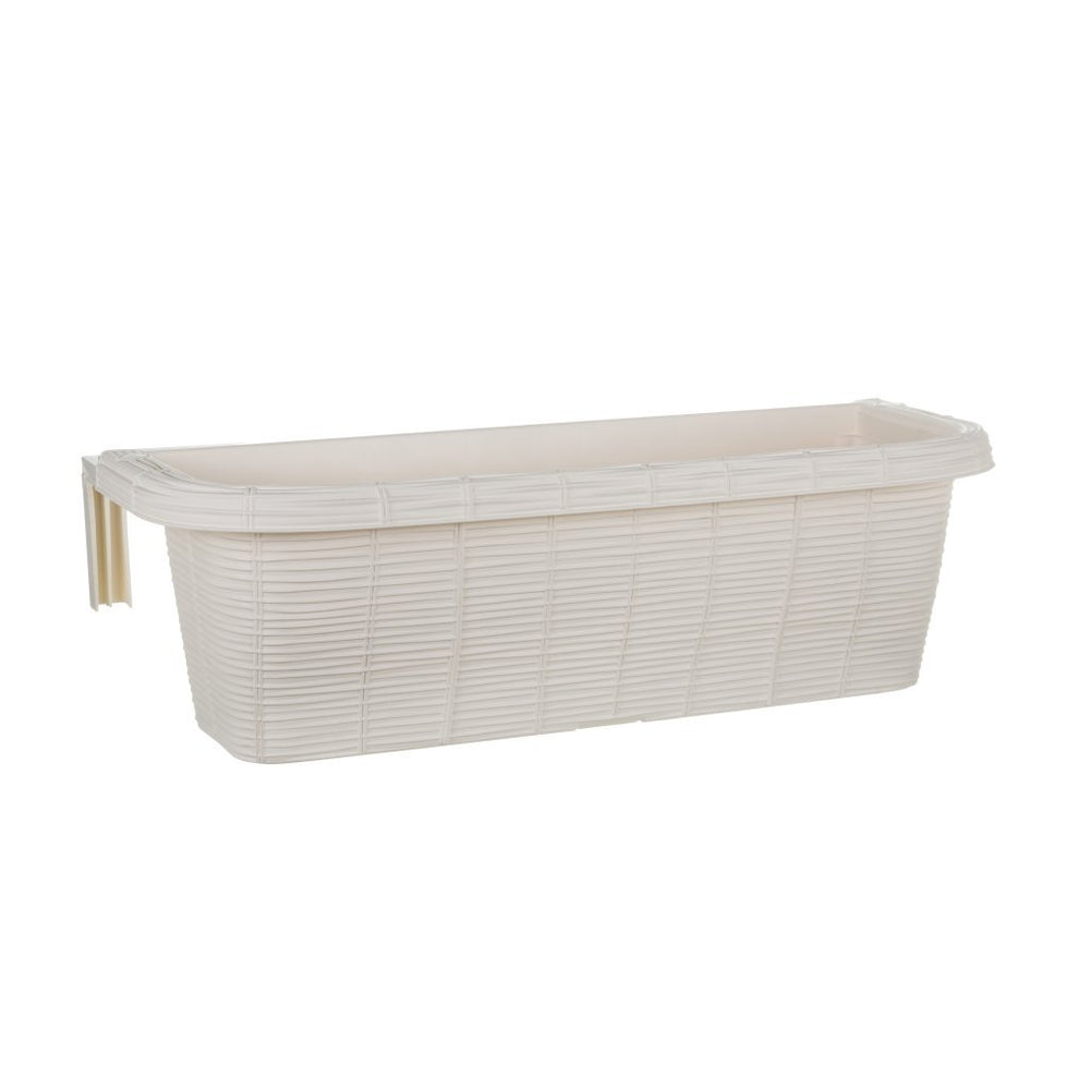 Bama fioriera bloem-balkonbak 60x20x18,5 cm wit
