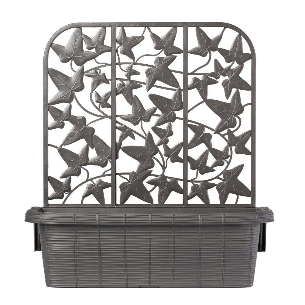 Bama fioriera bloem-balkonbakken privacy 60x22x64 cm 2 stuks antraciet