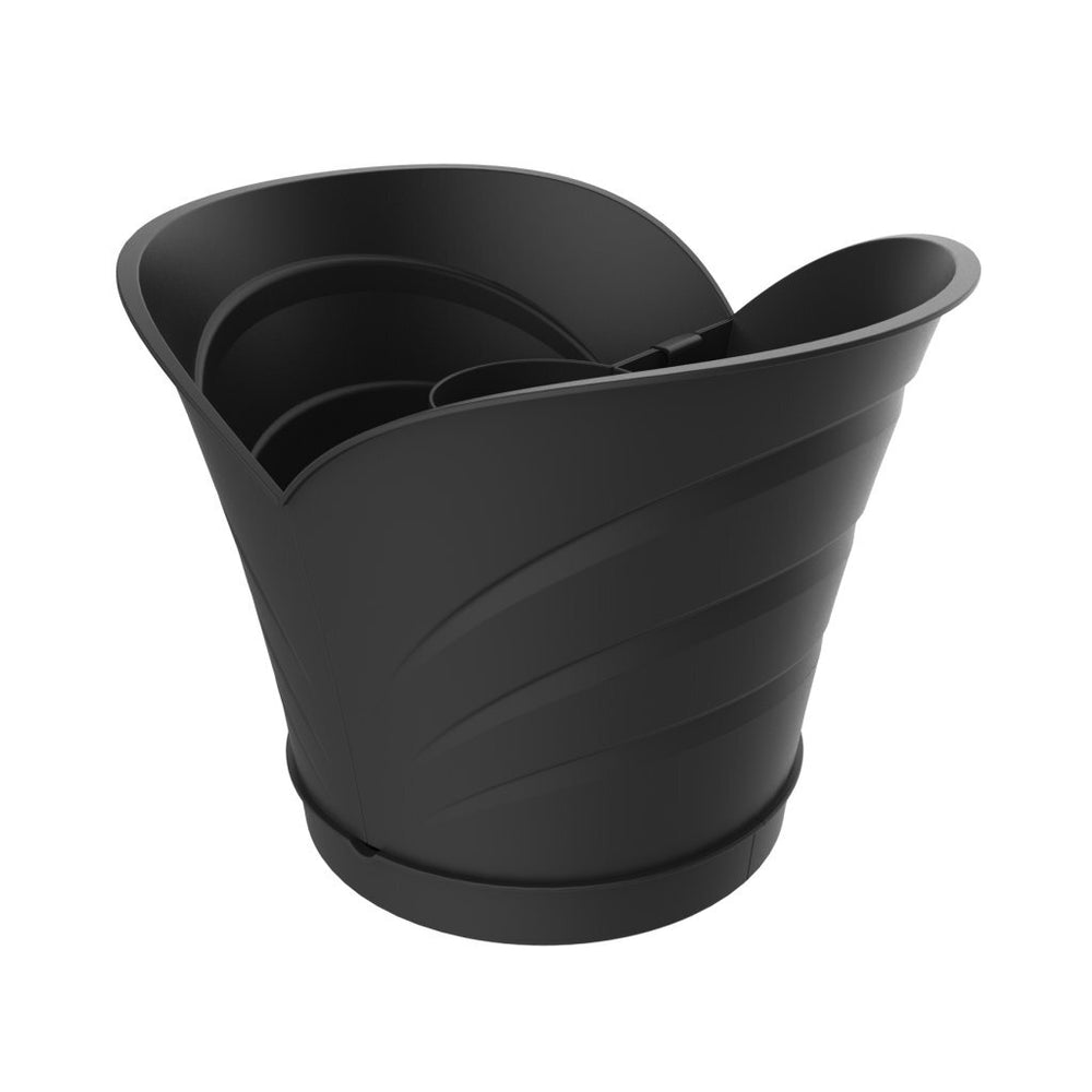 Bama Tulipano bloempot 5l 34,5x19x30 cm 4 stuks antraciet