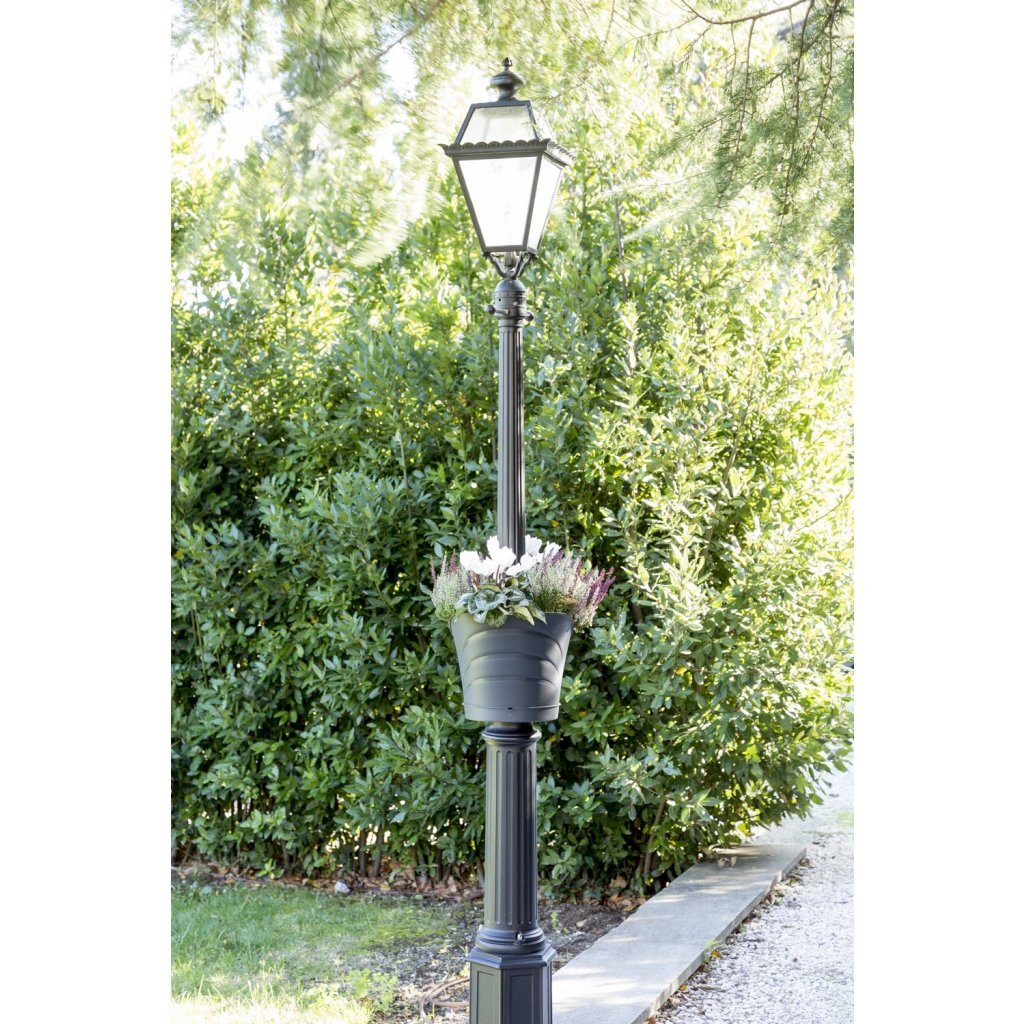 Bama Tulipano bloempot 5l 34,5x19x30 cm 4 stuks antraciet