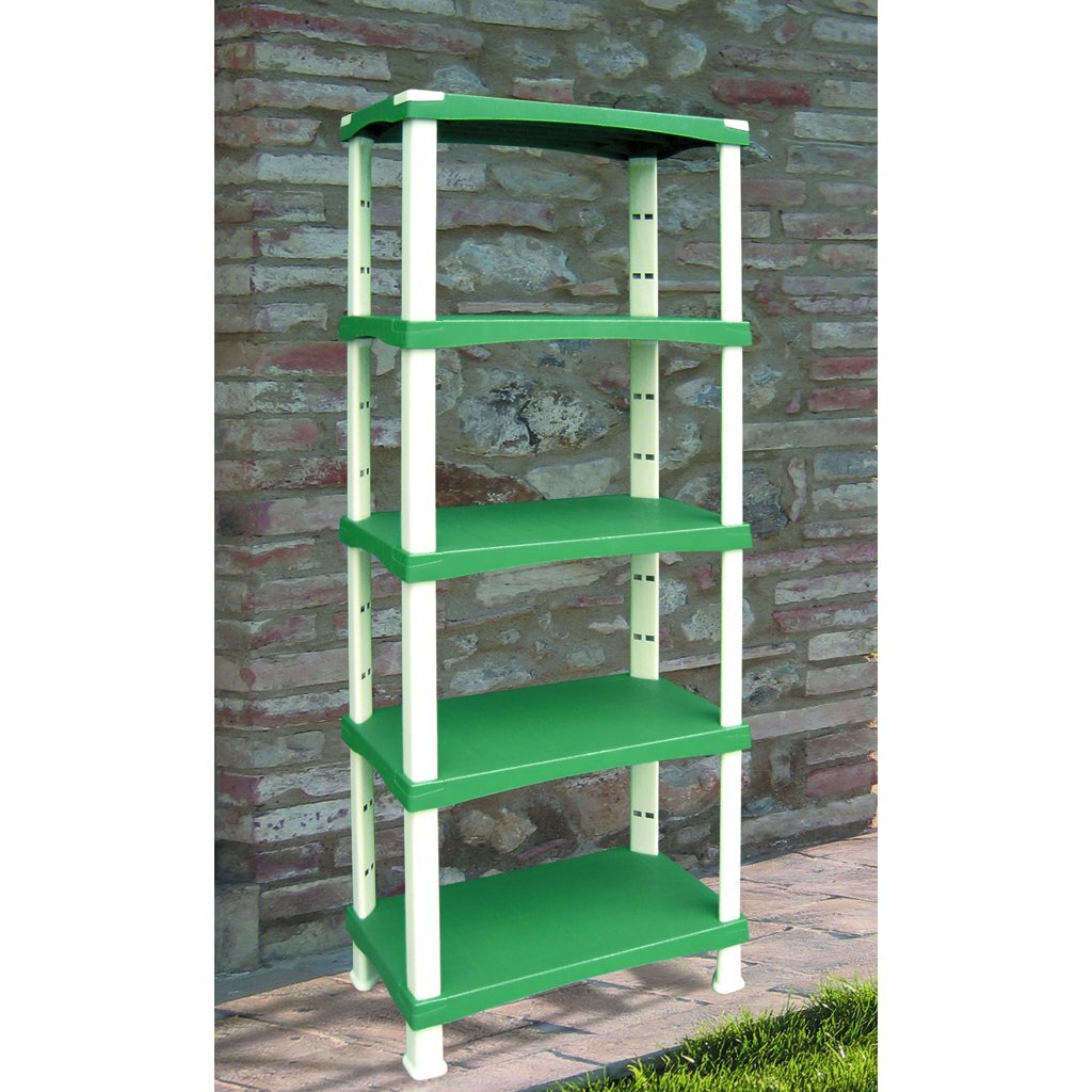 Bama futuro opbergsysteem 5 planken 80x40x174 cm groen