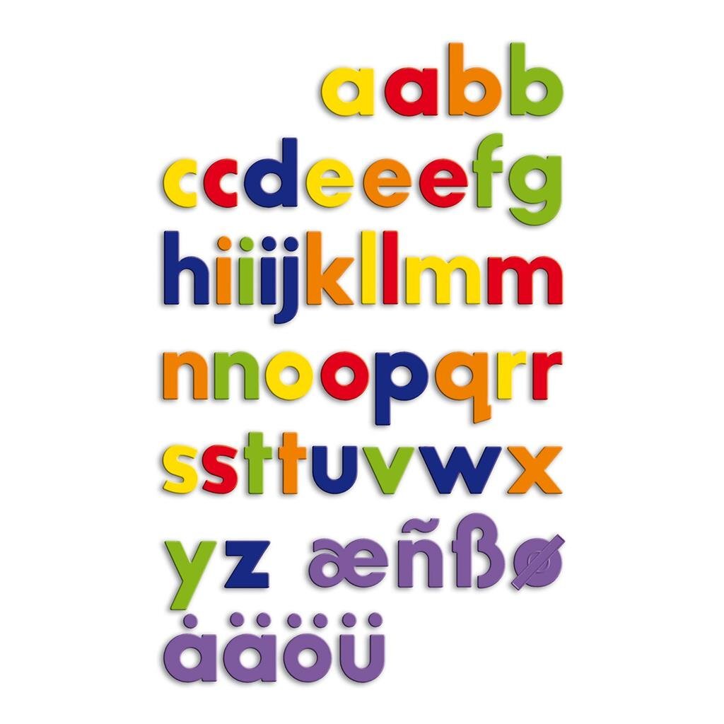 Quercetti magneetletters kleuren 48 delig