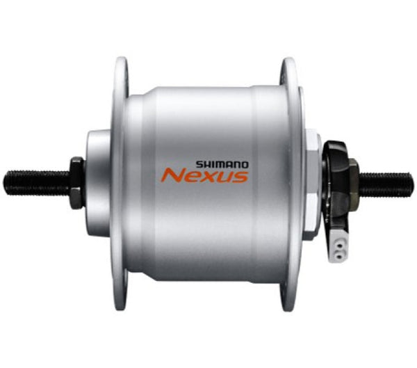 Naafdynamo Shimano Nexus DH-C3000-3N 3 Watt - 36 gaats - velgrem - zilver
