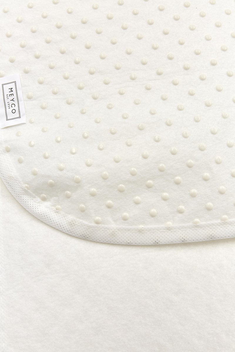 Meyco baby noppen matrasdek antislip juniorbed - white - 70x140cm