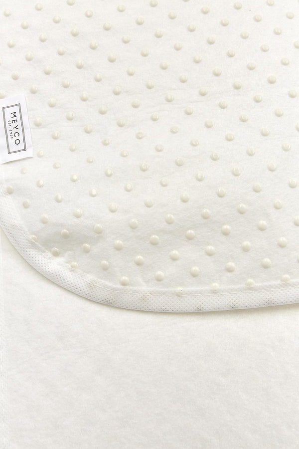 Meyco baby noppen matrasdek antislip juniorbed - white - 70x140cm