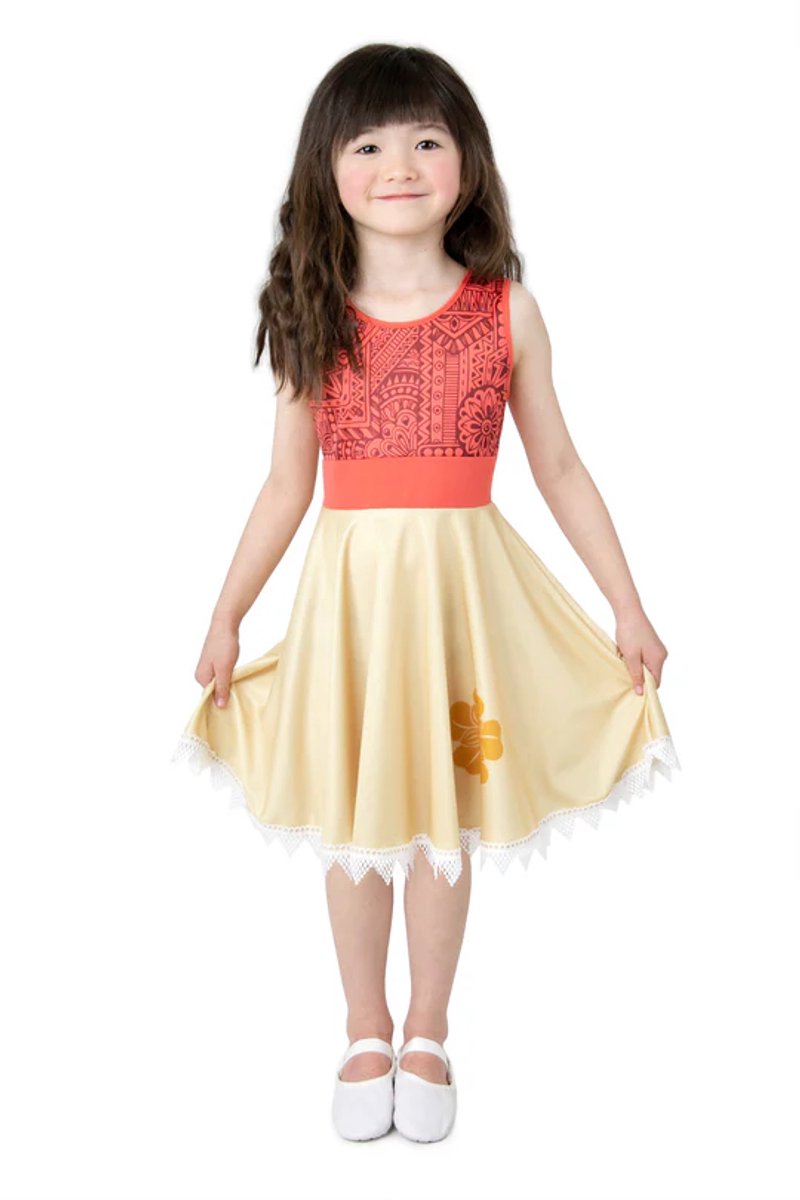 Little adventures - island twirl jurk – maat 116-122