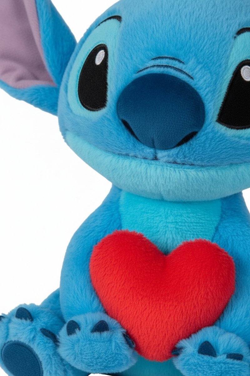 Simba stitch met hart teddy 25 cm blauw kinderen