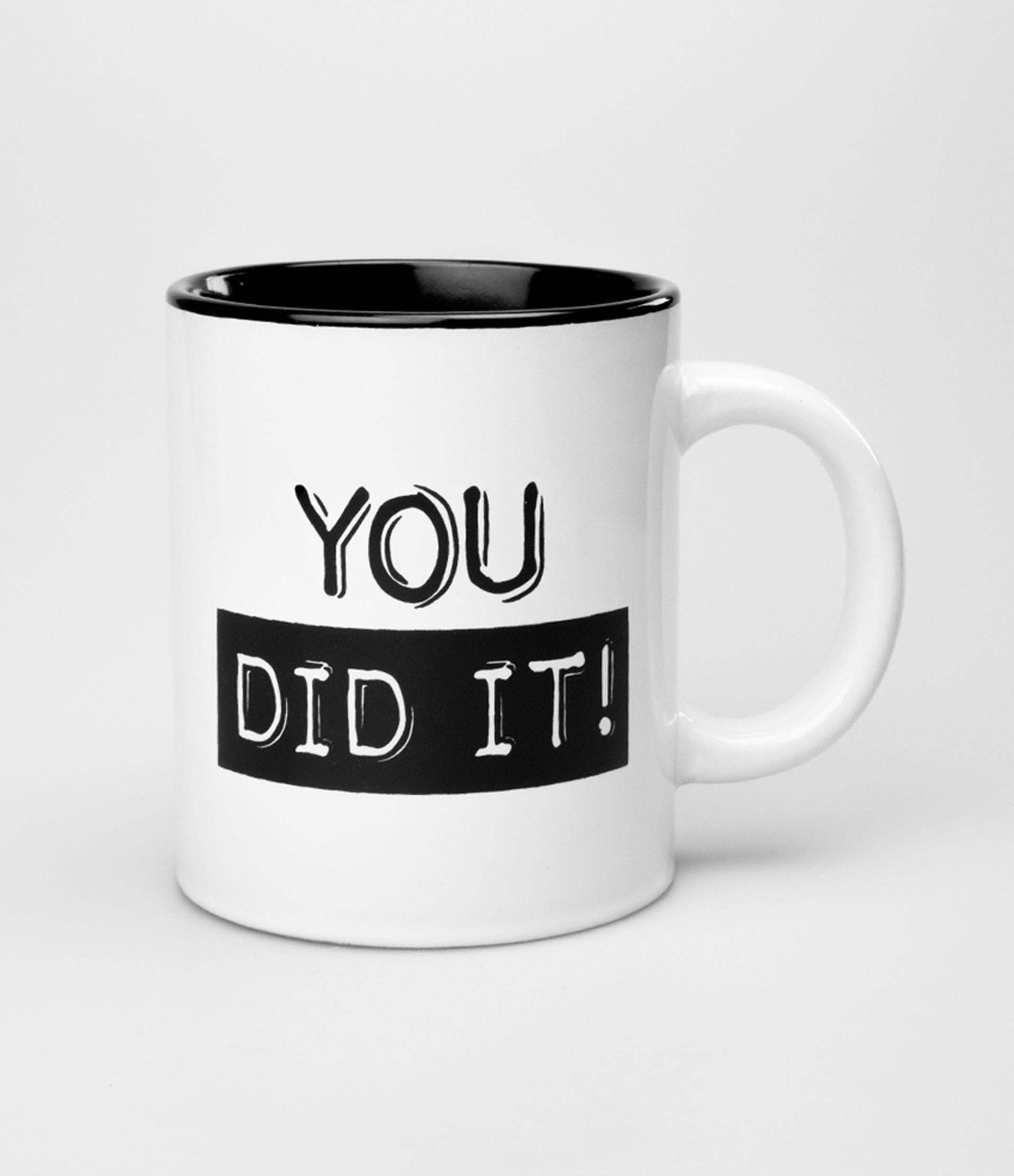 Paperdreams mok - you did it-white
