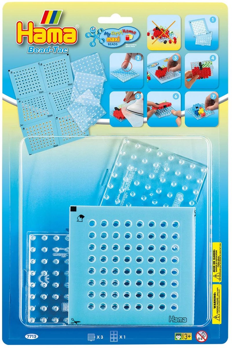 Hama kralen-tac strijkkralenbordjes maxi, 3st.