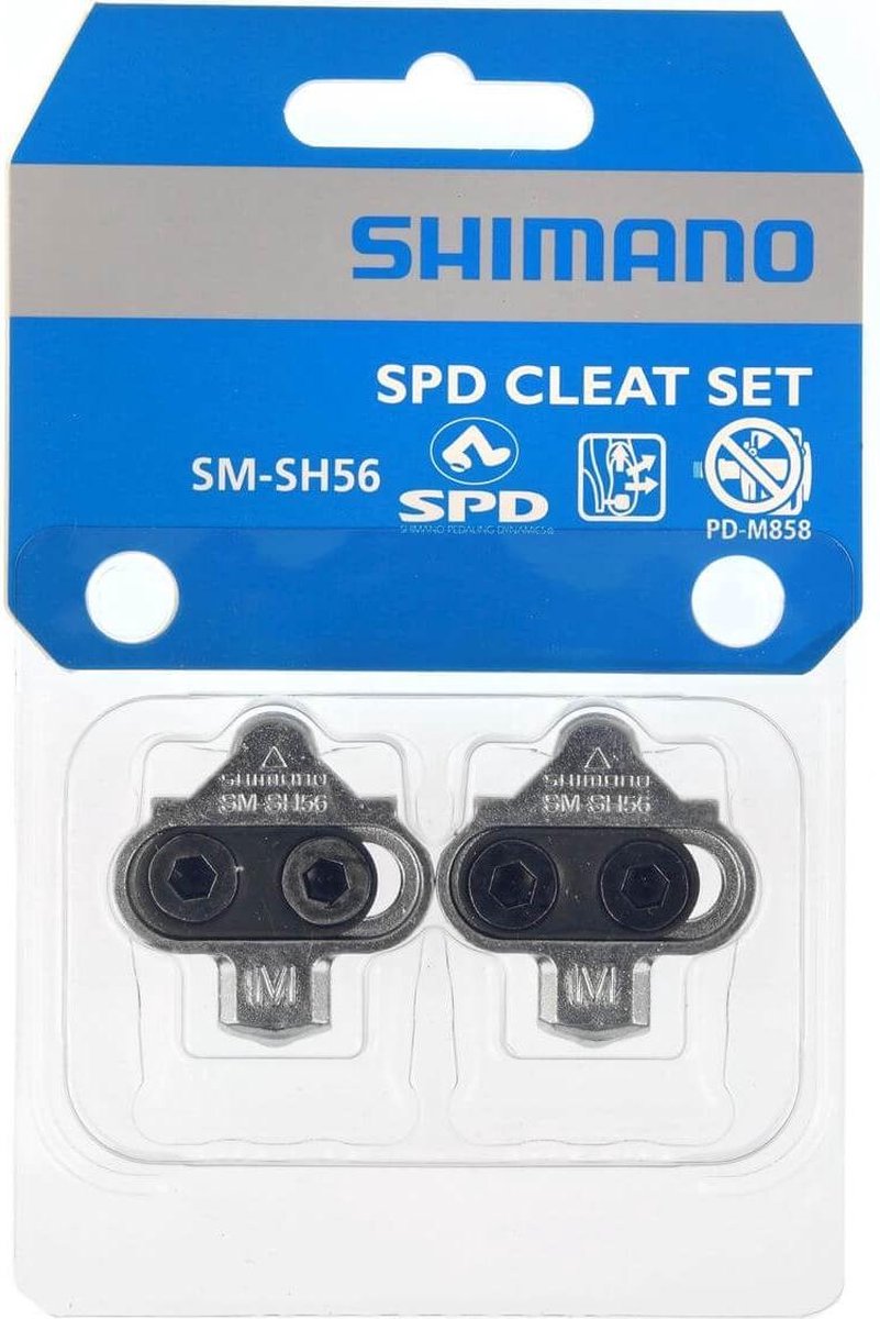 Shimano schoenplaatjes spd zilver sh56 set