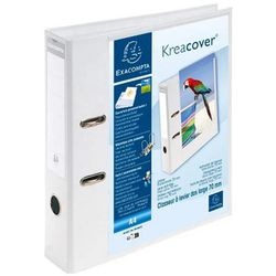 Ordner exacompta 53789e metaal pvc a4 29x7x32cm wit