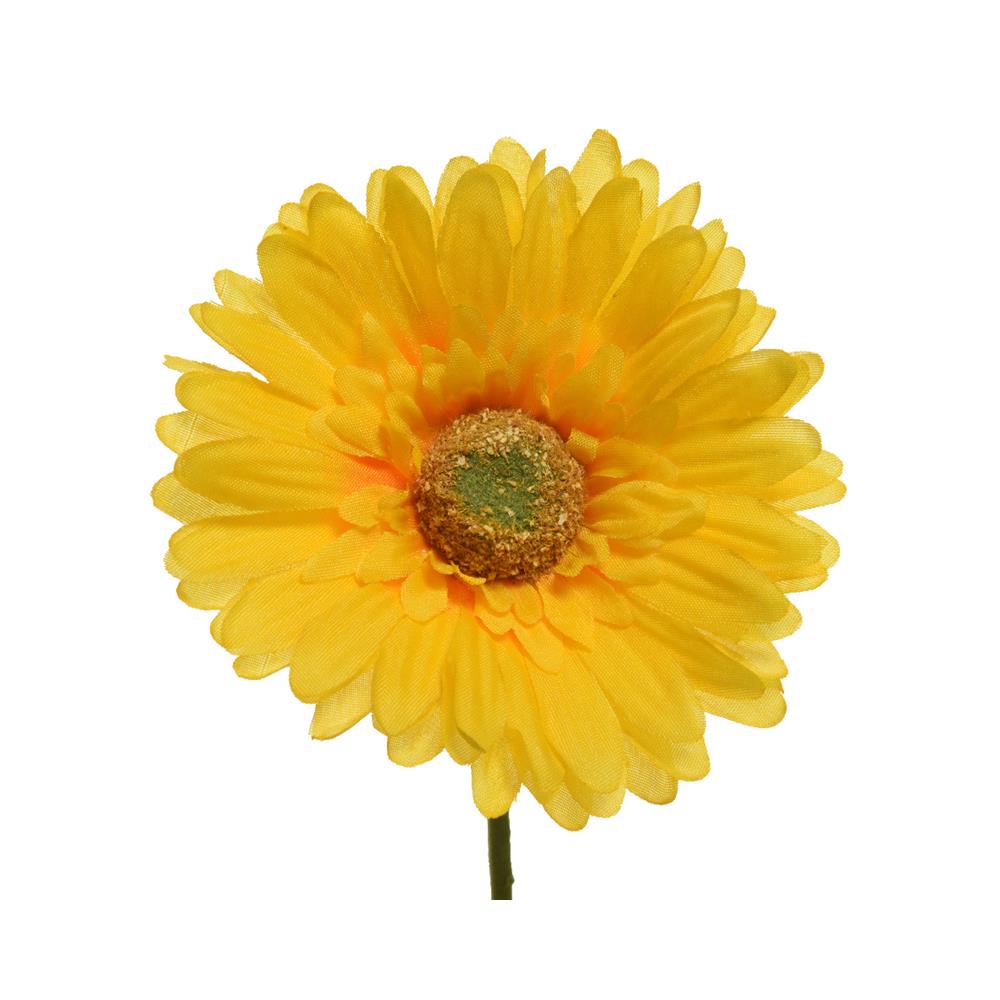 Decoris kunstbloem gerbera h50cm geel