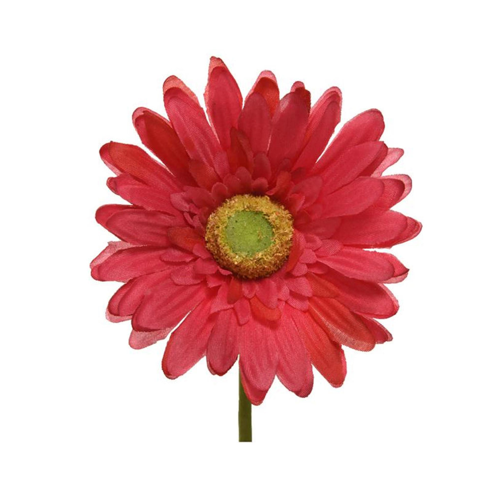 Decoris zijden gerbera op steel fuchsia 50cm