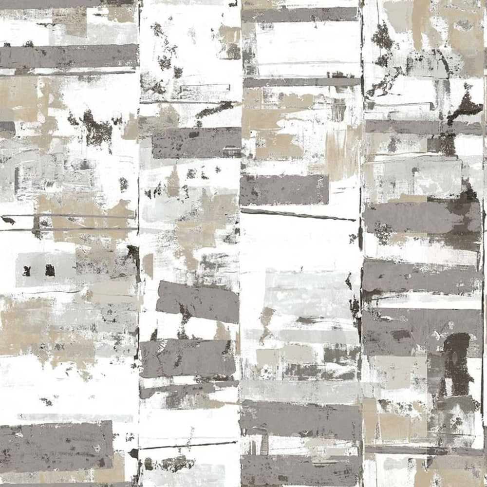 Noordwand Noordwand Behang Friends Coffee Industrieel Verweerd metallic beige