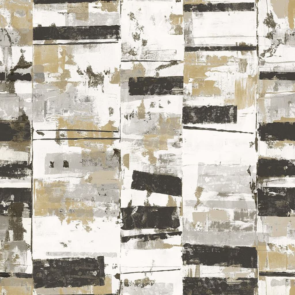 Noordwand Noordwand Behang Friends Coffee Industrieel Verweerd zwart metallic