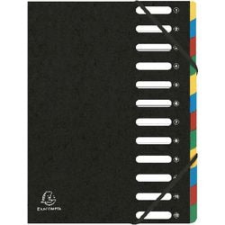 Map met 3 flappen en elastiek exacompta 55121e a4