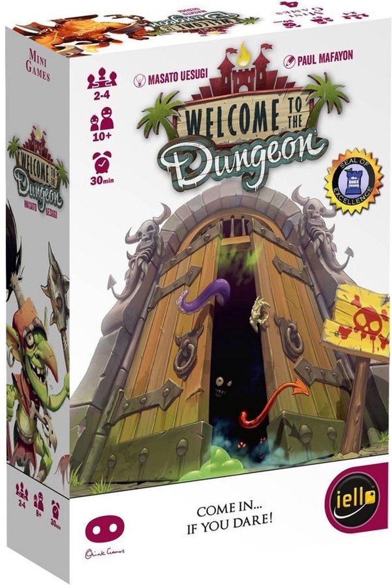 Asmodee bordspel welcome to the dungeon - avontuurlijk kaartspel 2-4 spelers.