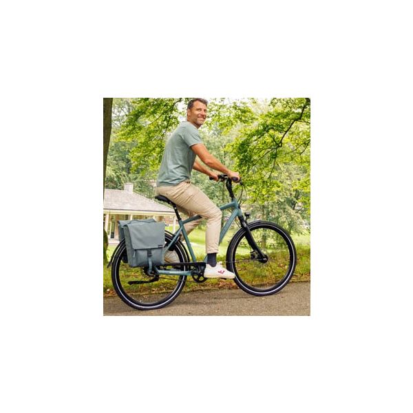 Nieuw tas looxs tulum mik dubbel grijs groen | 32l