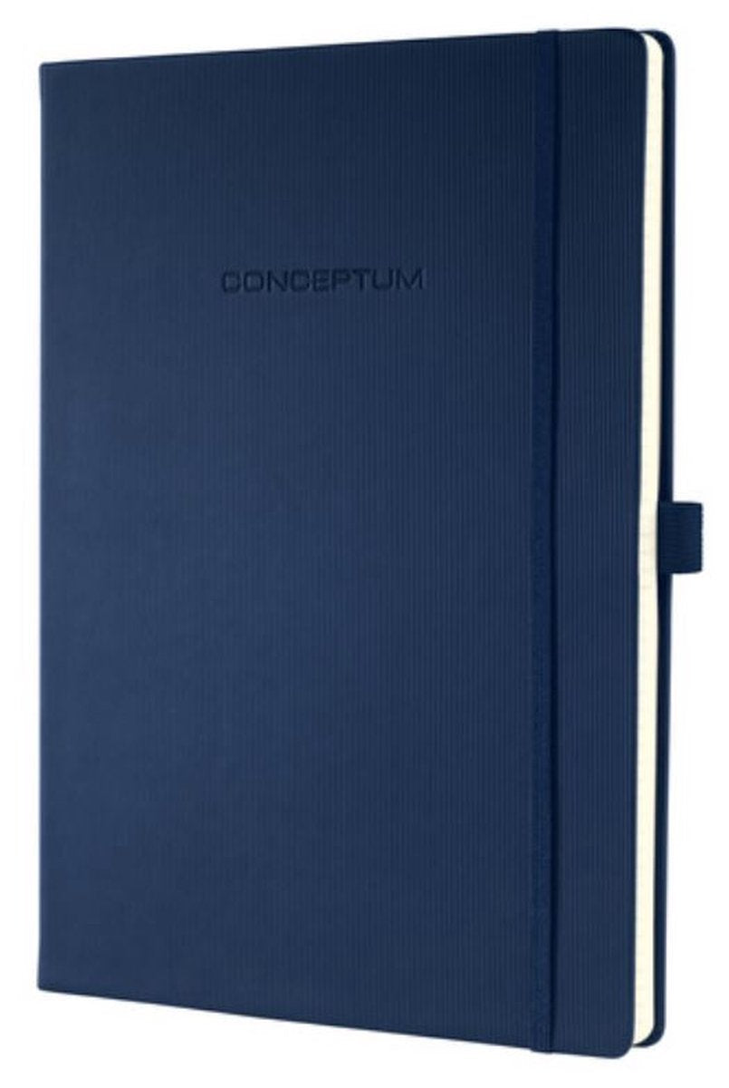 Sigel - notitieboek - conceptum pure - a5 - donkerblauw - hardcover - 194 pagina's - 80 grams - lijn - si-co657